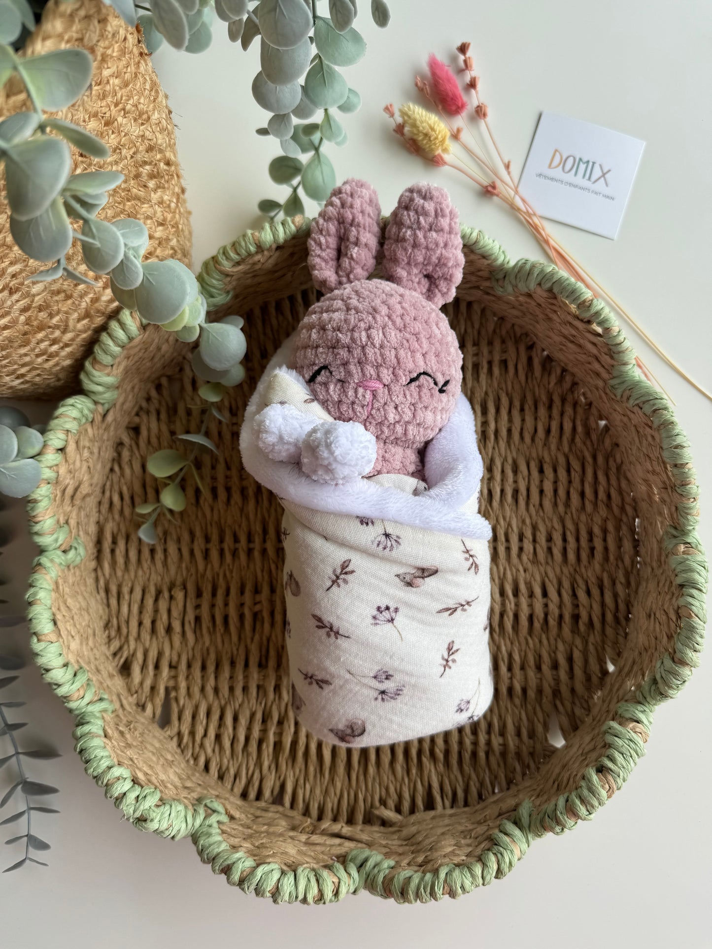 Soft Bunny Lovey – Baby’s First Cuddle Companion (CE Certified)
