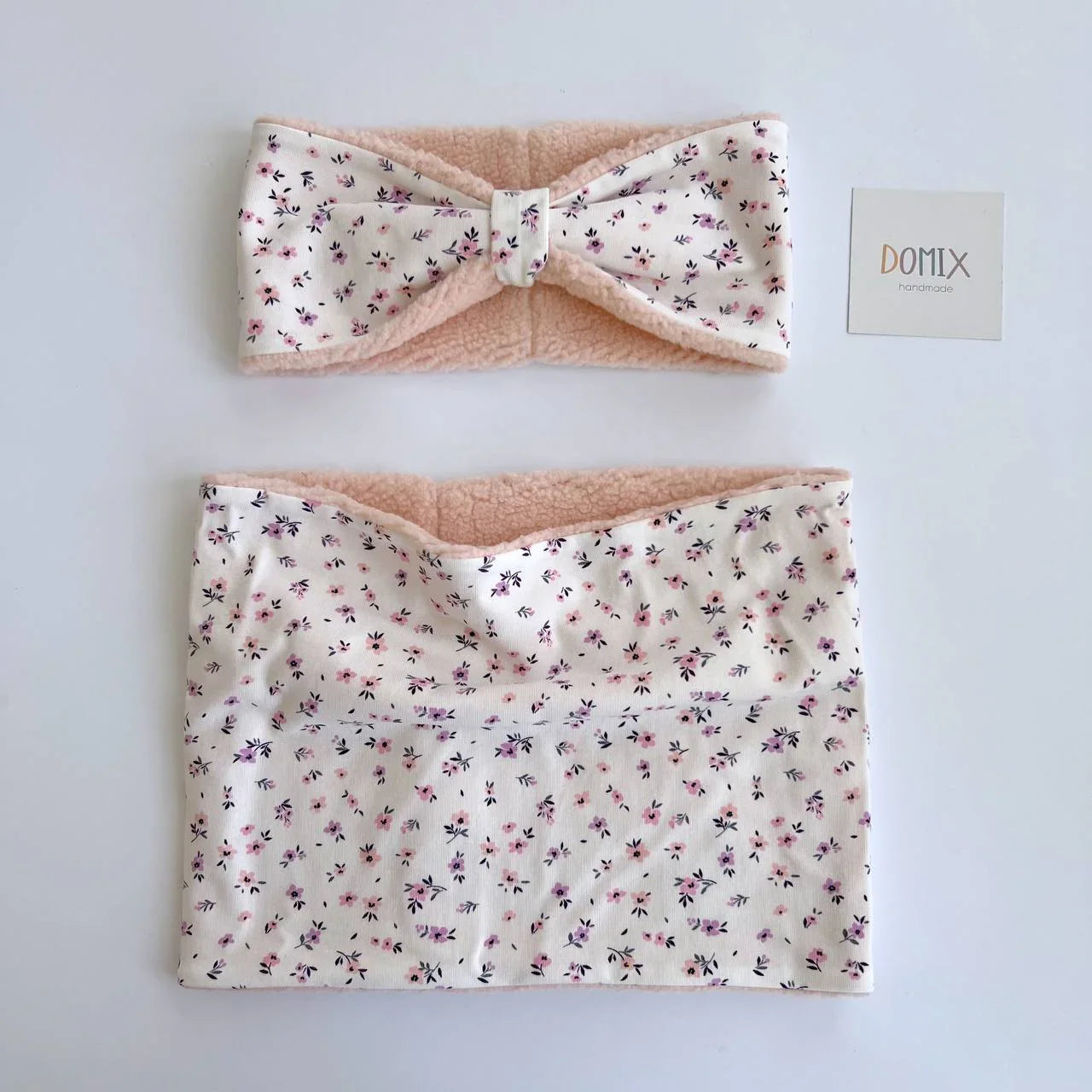 Floral Hug – Handmade Baby Ear Warmer - Domix
