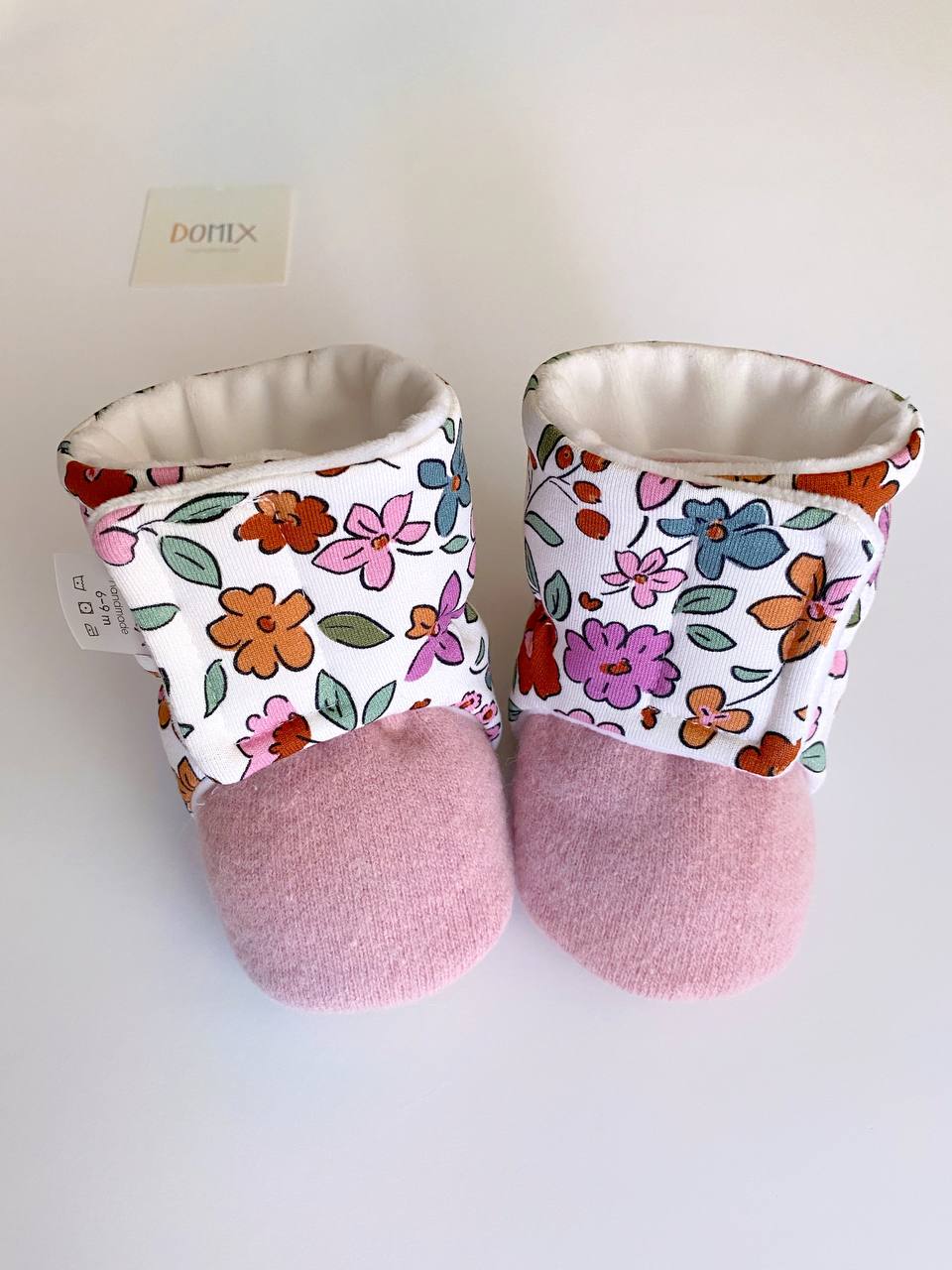 Blumen-Babyschuhe – Weich, handgemacht