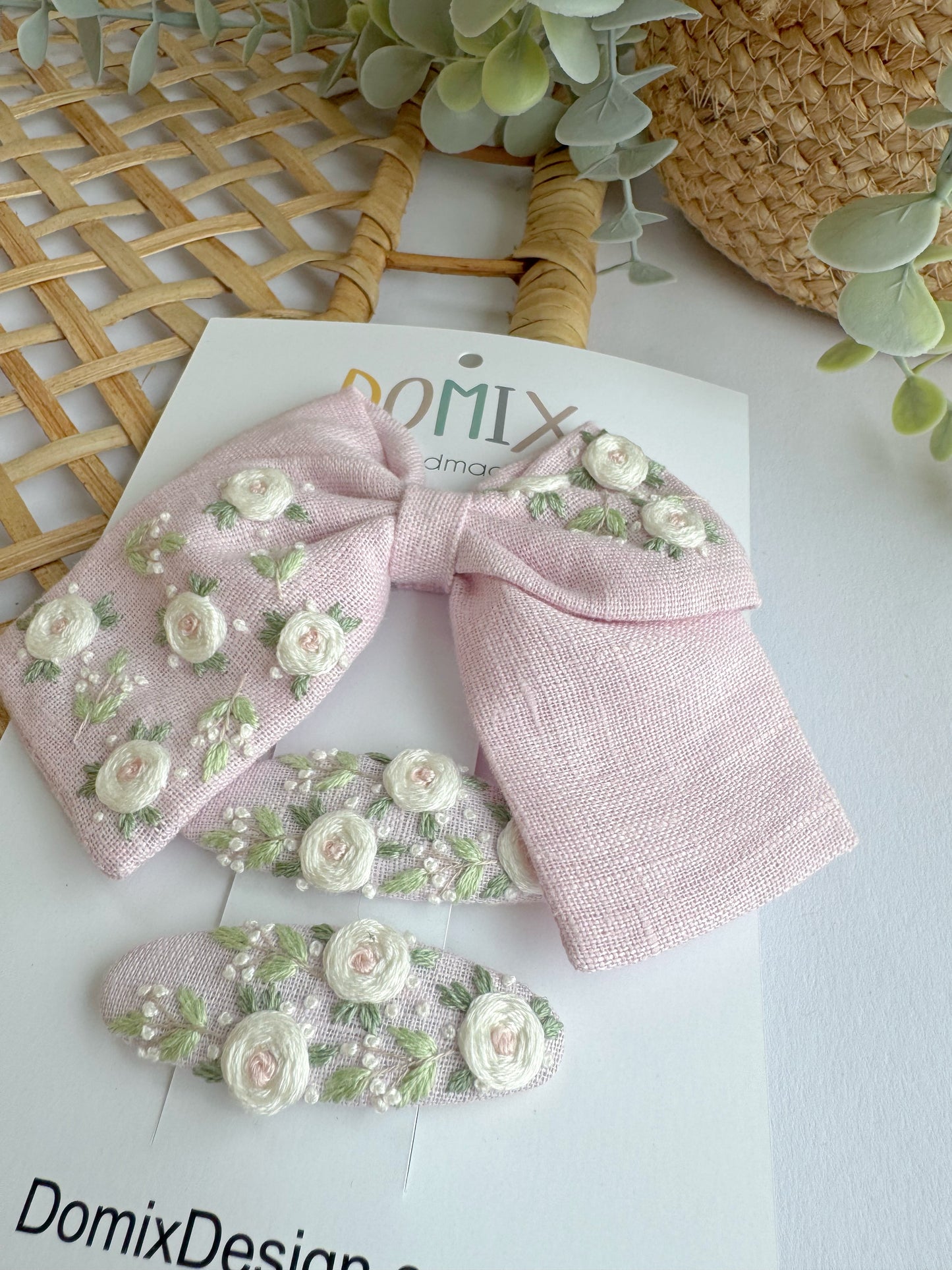 Delicate Stitch Hair Clips