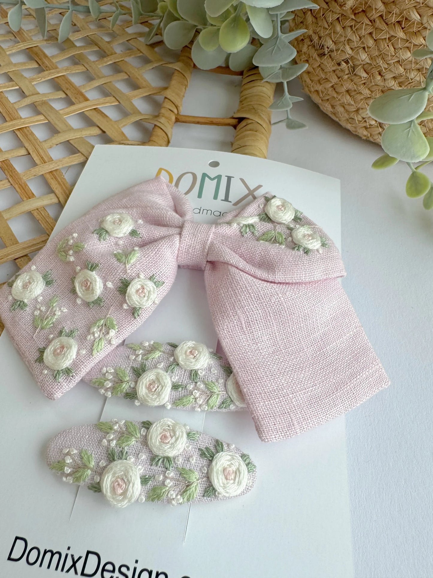 Delicate Stitch Hair Clips - Domix