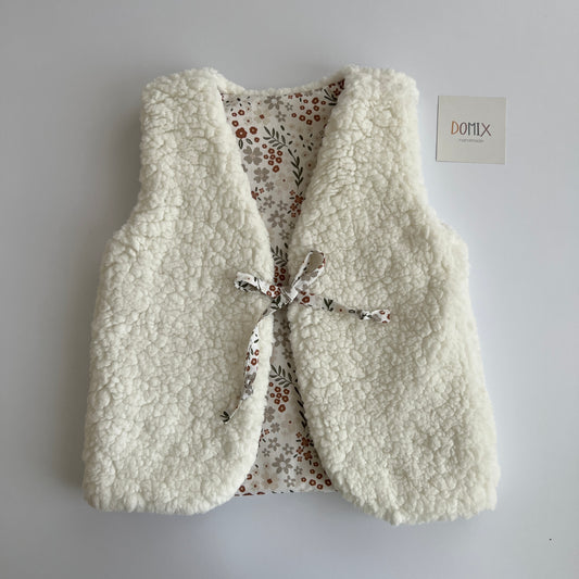 Handmade Reversible Teddy Vest | Cozy Winter Gilet for Babies & Kids (0–5 Years)