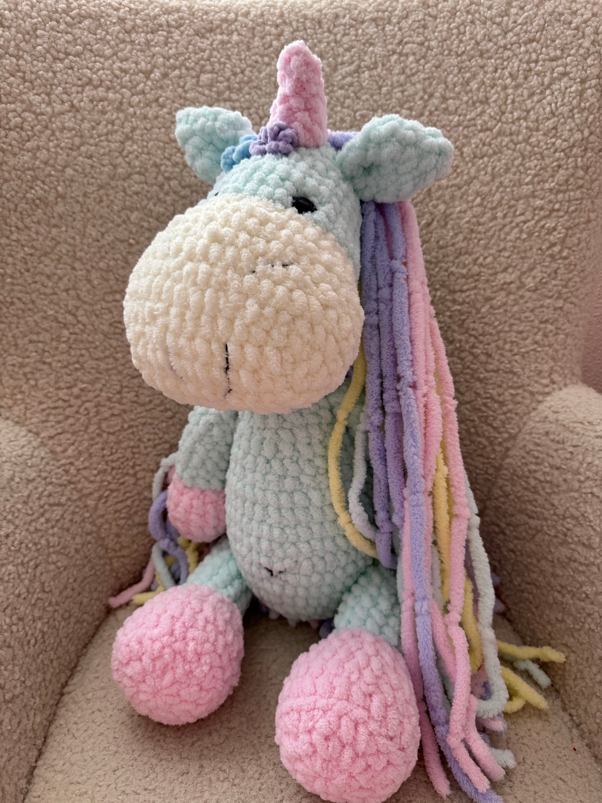 Handmade Plush Unicorn – 60 cm - Domix