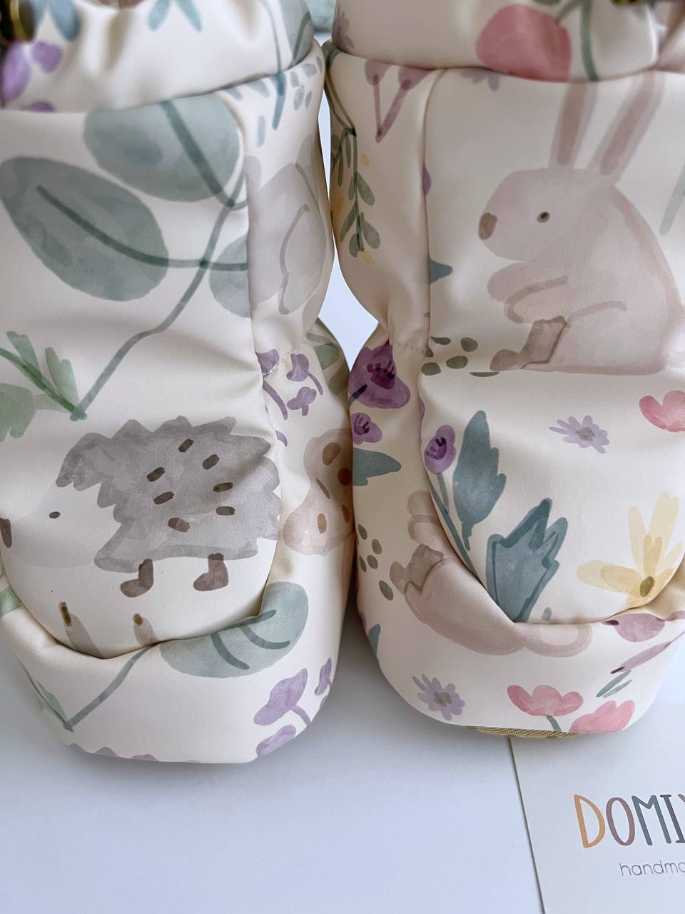 Waterproof Forest Friends Booties – Warm, Soft & Handmade - Domix