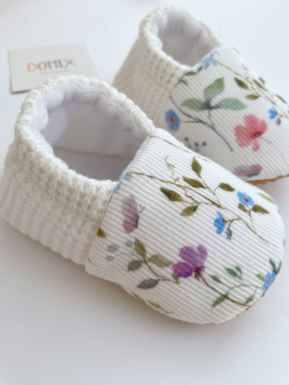 Wildflower Baby Slippers – Handmade Soft Baby Shoes