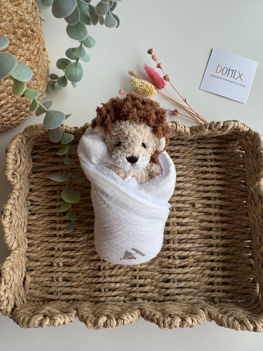 Lion Baby Lovey – Plush Toy with Muslin Comfort Blanket (CE Certified)