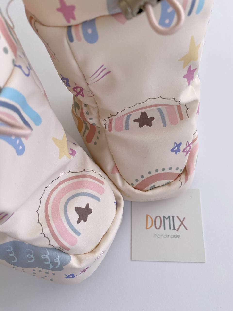 Waterproof Rainbow Booties – Warm, Soft & Handmade - Domix