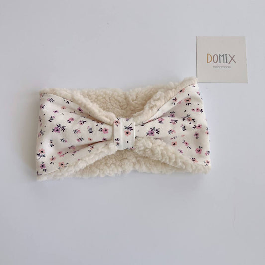 Floral Baby Headband – Winter Ear Warmer - Domix