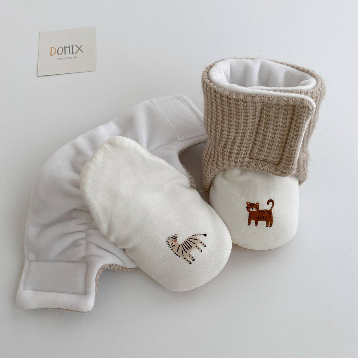 Safari Baby Booties – Handmade Warm Baby Shoes