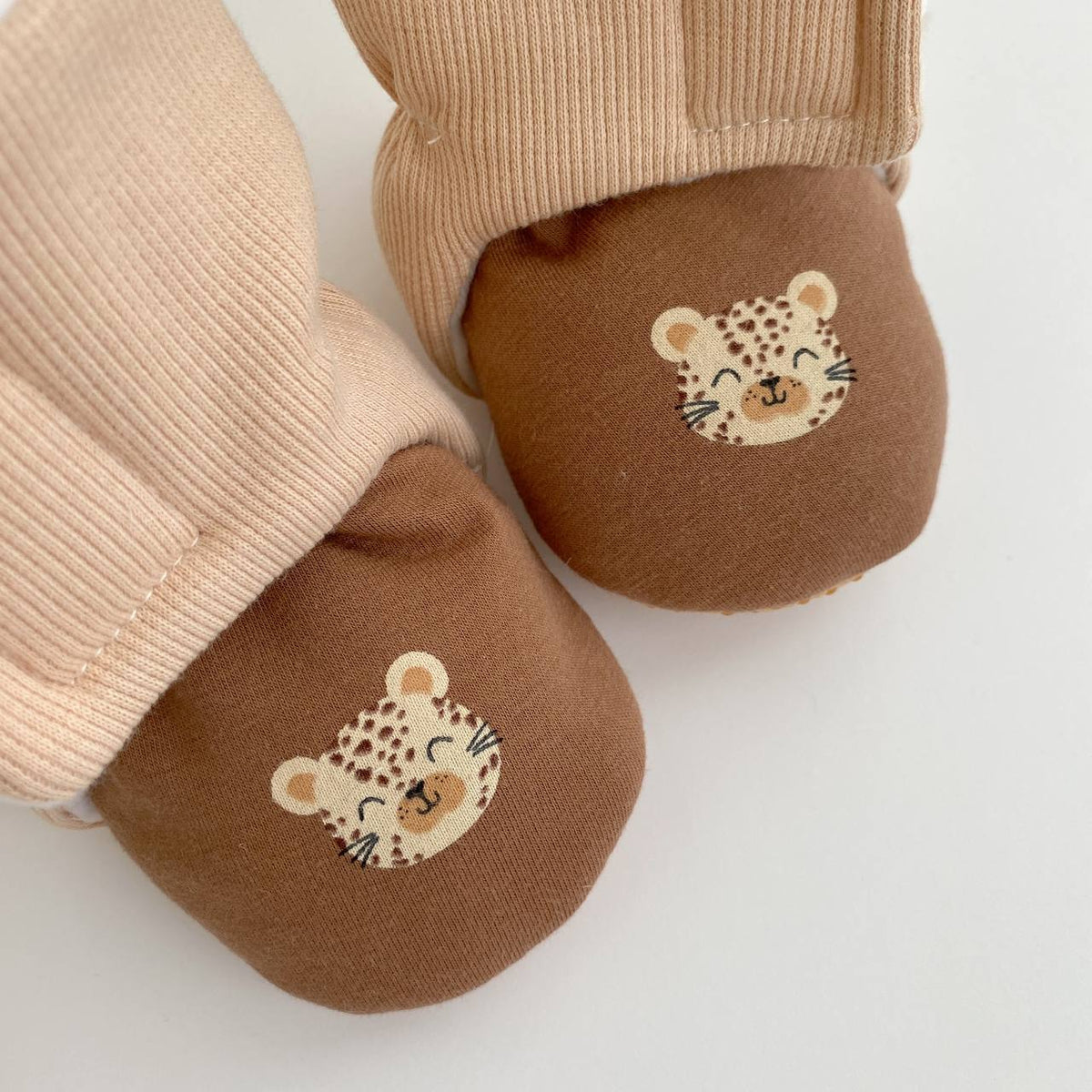 Pastel Floral Baby Booties – Handmade Warm Baby Shoes