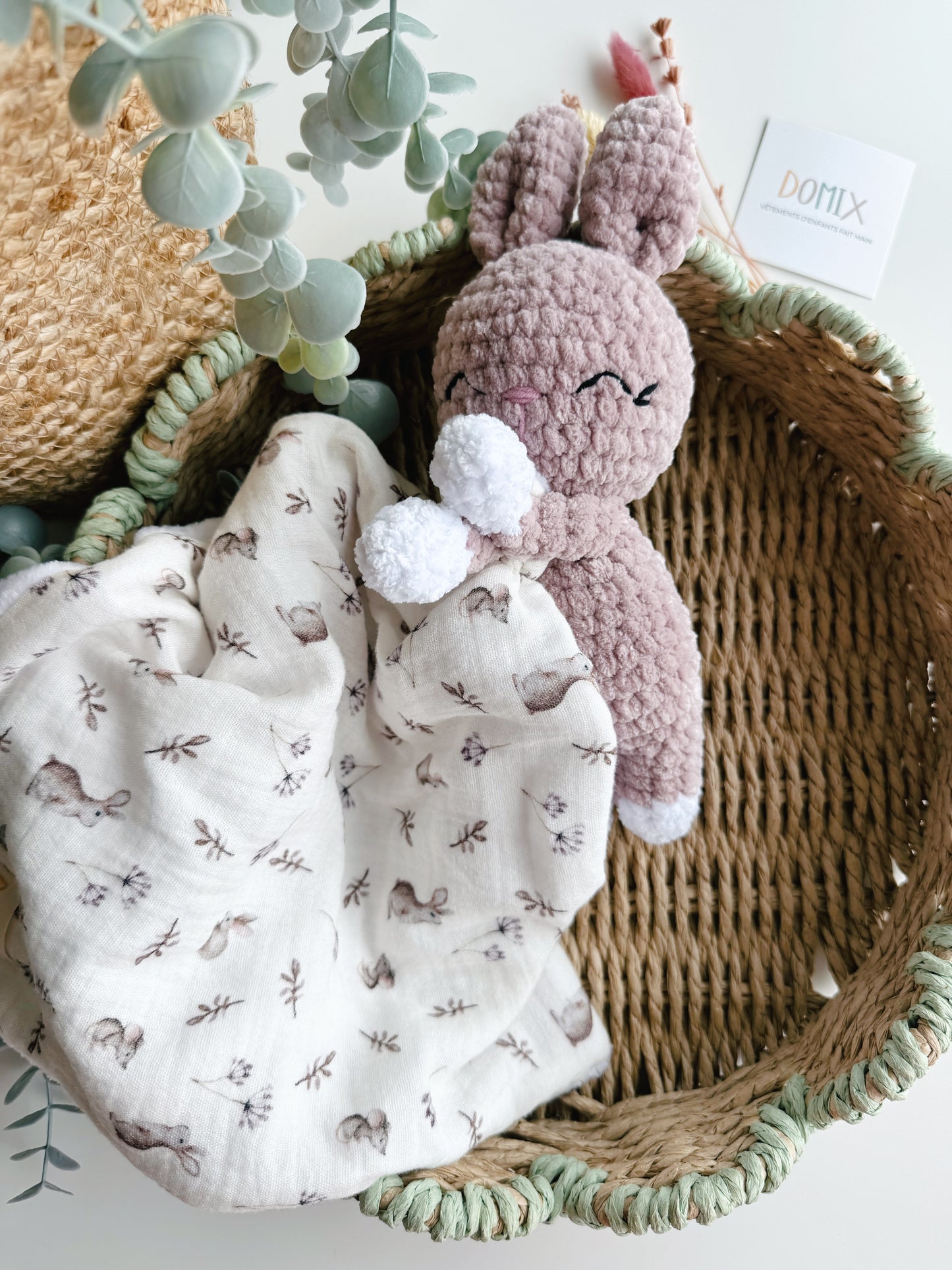 Soft Bunny Lovey – Baby’s First Cuddle Companion (CE Certified)