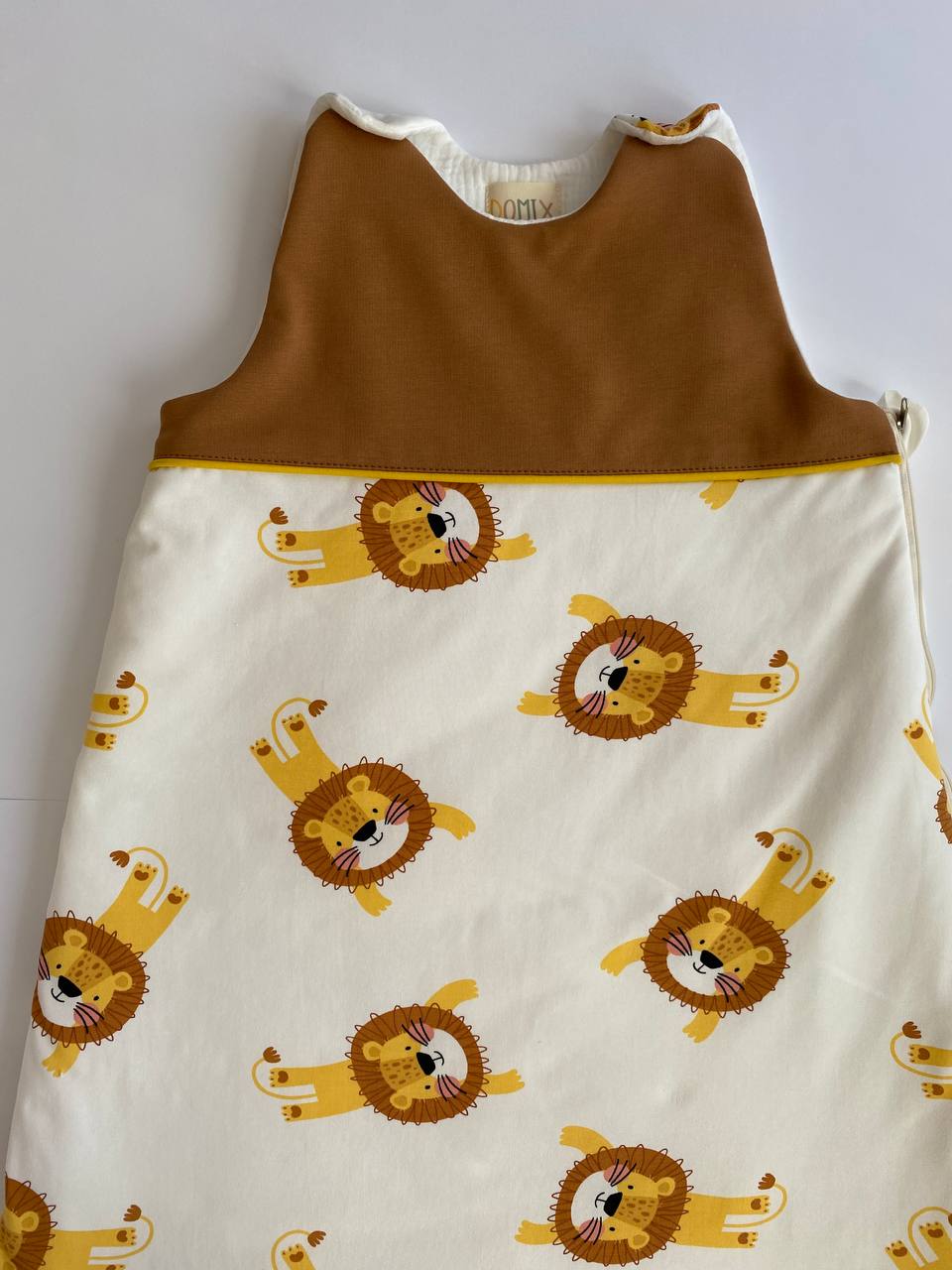 Handmade Baby Sleep Sack – Cotton Sleeping Bag with Lion Print