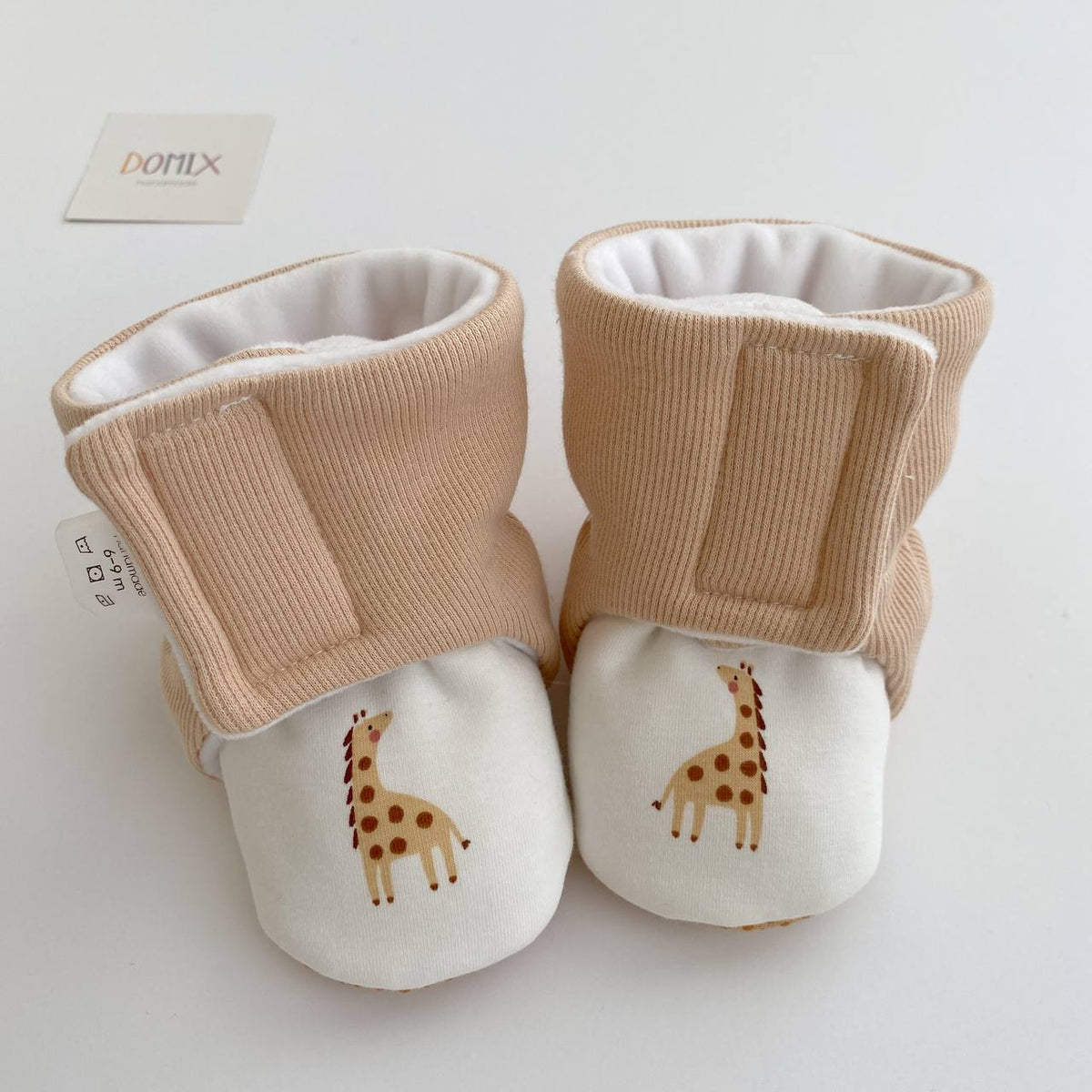Giraffe Baby Booties – Handmade Warm Baby Shoes