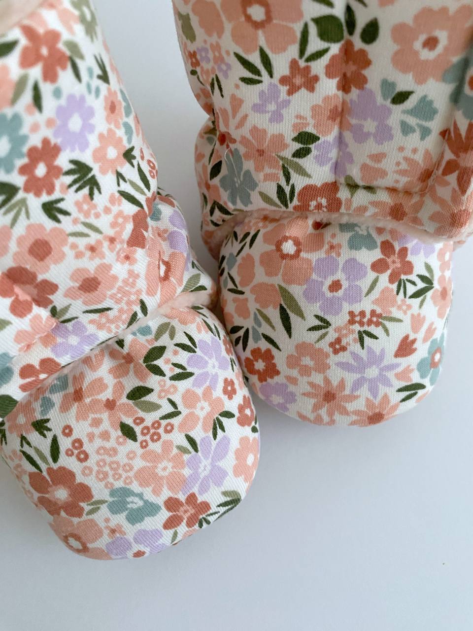 Floral Winter Booties – Warm, Soft & Handmade