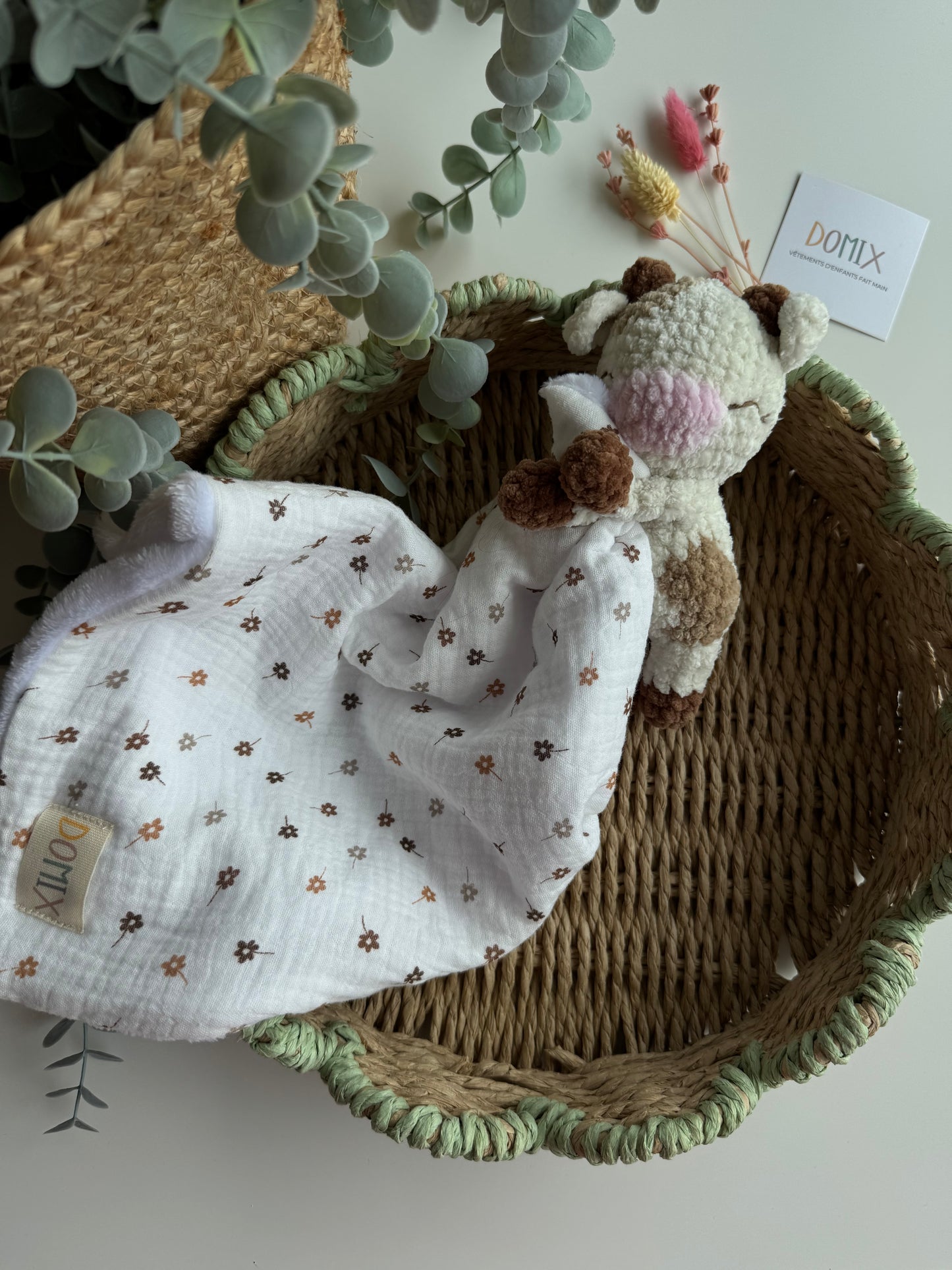 Cow Baby Lovey – Soft Comfort Toy with Blanket (CE Certified)