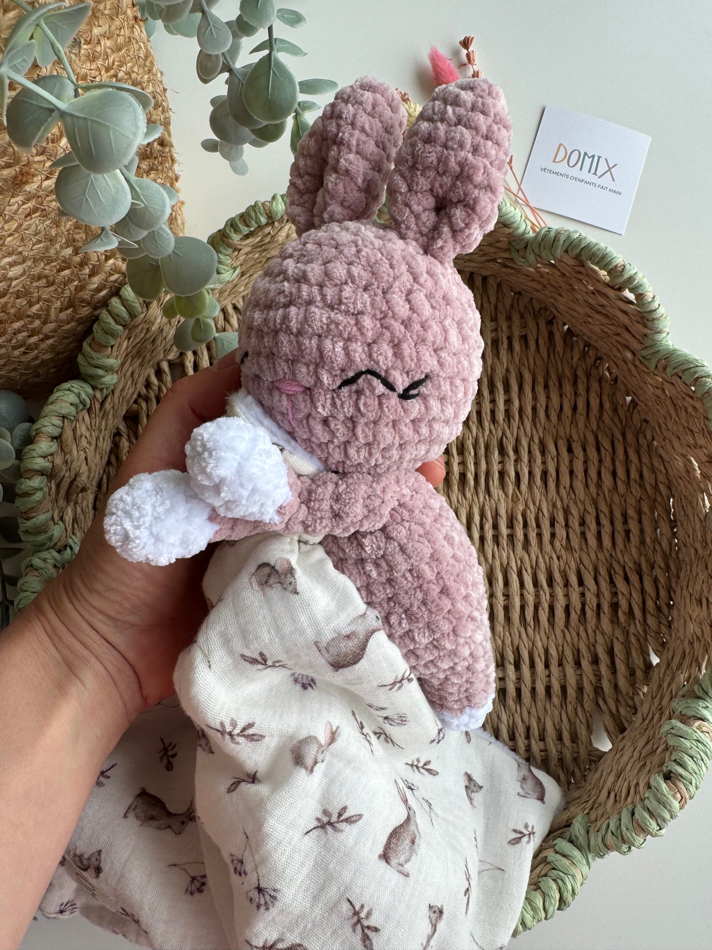 Soft Bunny Lovey – Baby’s First Cuddle Companion (CE Certified)