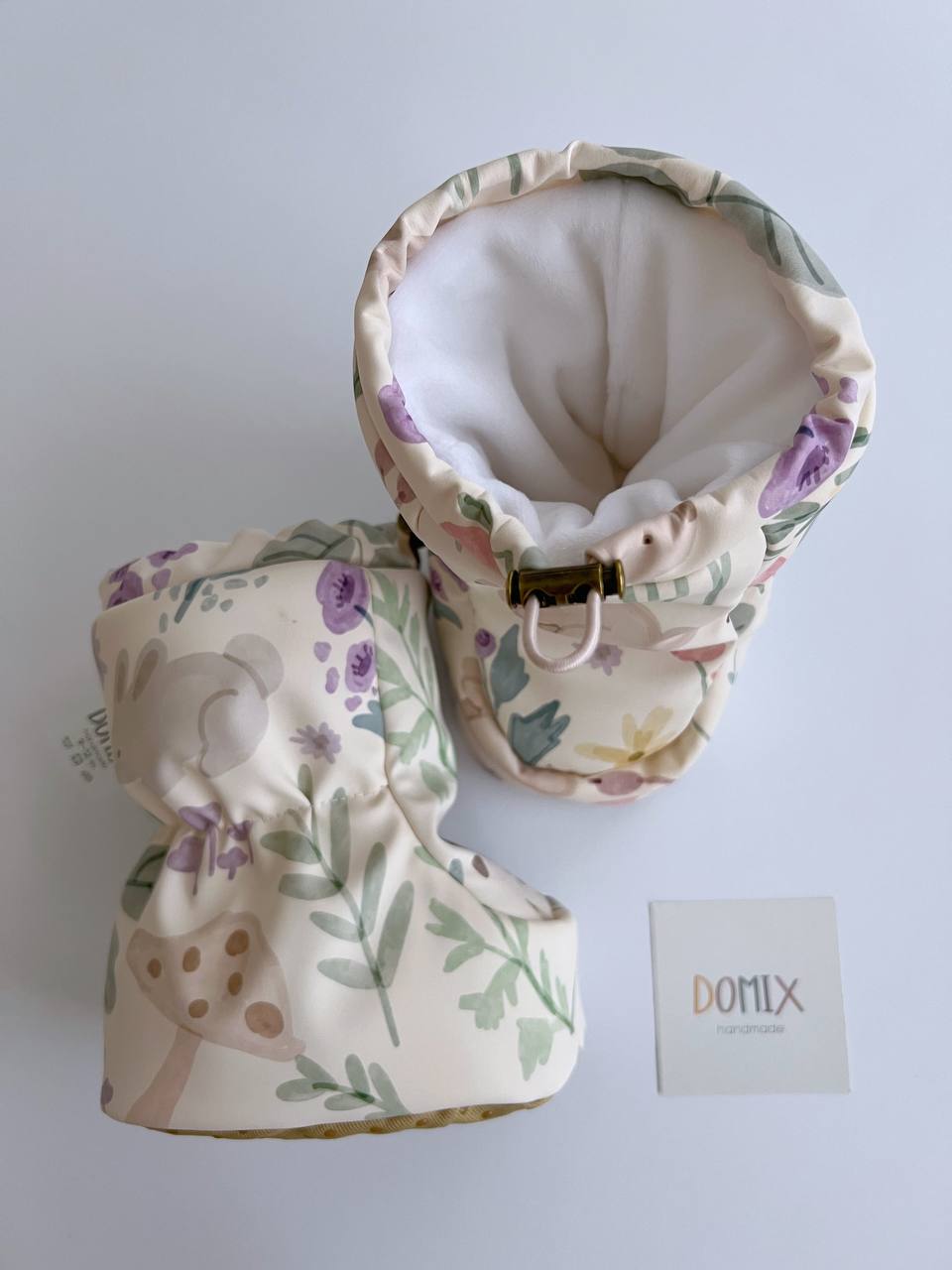 Waterproof Forest Friends Booties – Warm, Soft & Handmade - Domix