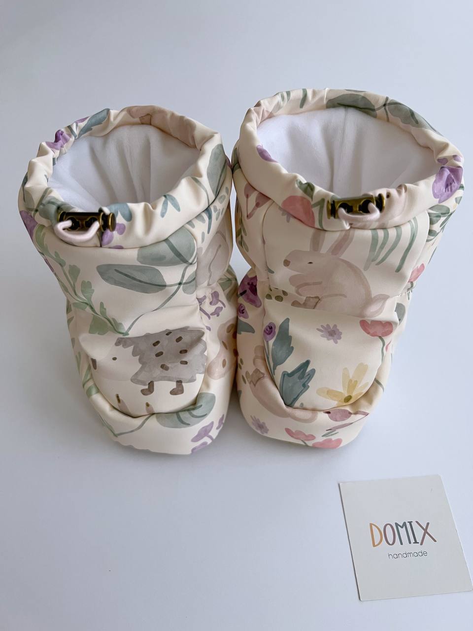 Waterproof Forest Friends Booties – Warm, Soft & Handmade - Domix