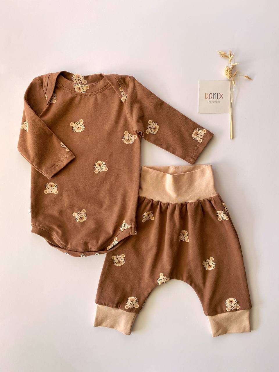 Baby Jersey Set – Bear Print