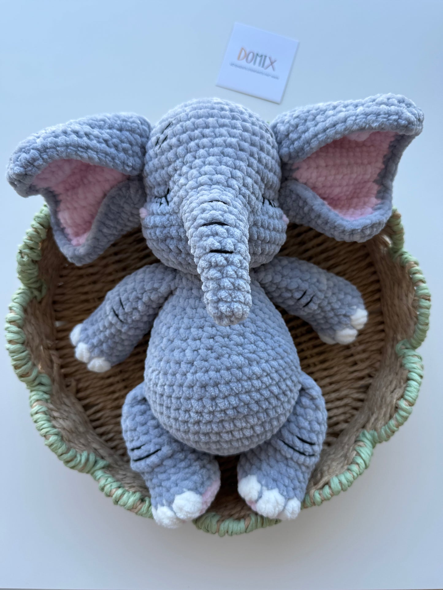 Large Elephant Plush Toy – Baby Soft Companion (35 cm)