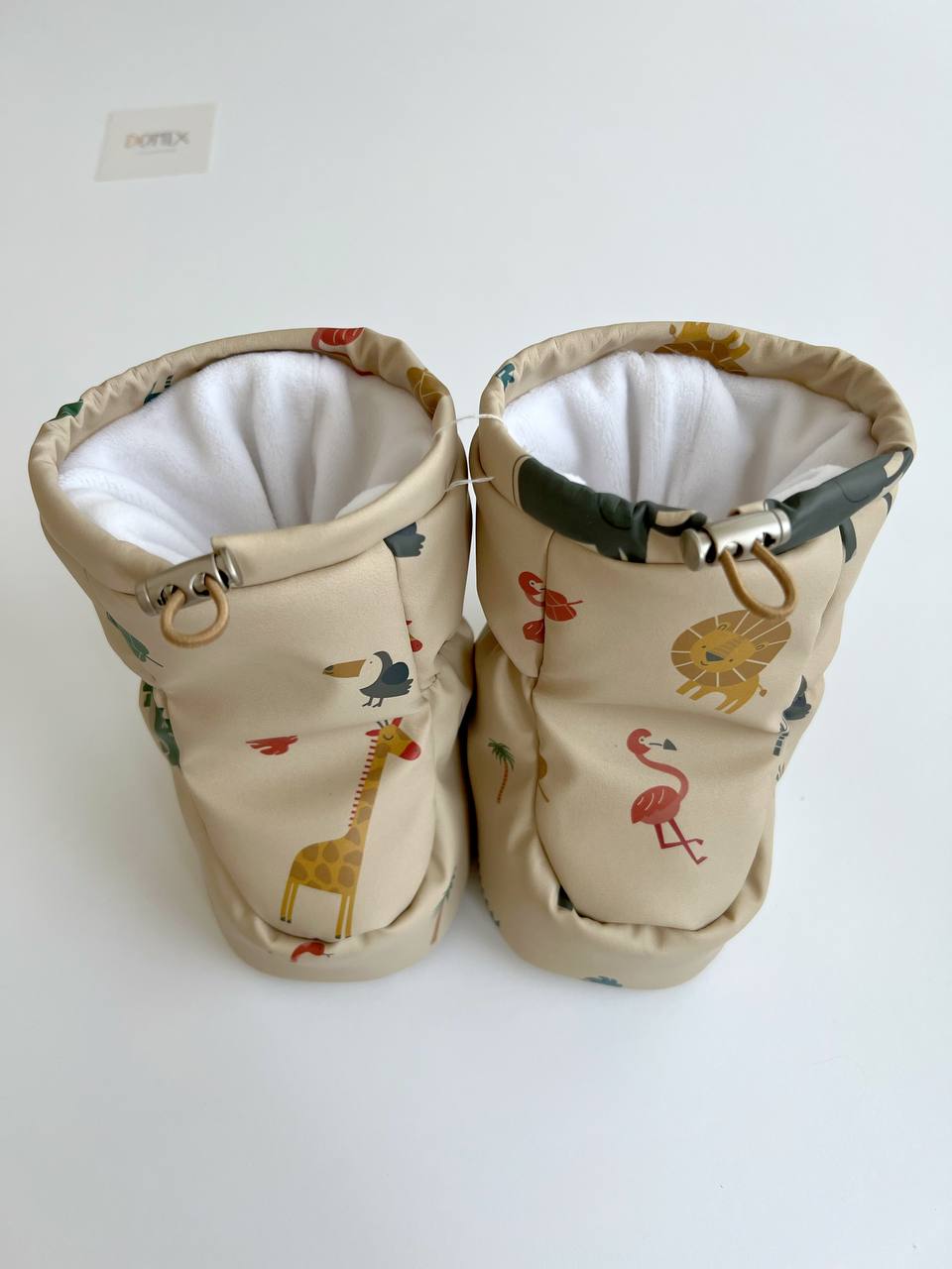 🦒 Safari Waterproof Booties – Handmade Weatherproof Warmth