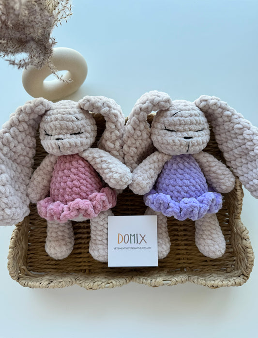 Bunny Plush Toy with Dress – Plush Doll (20 cm)