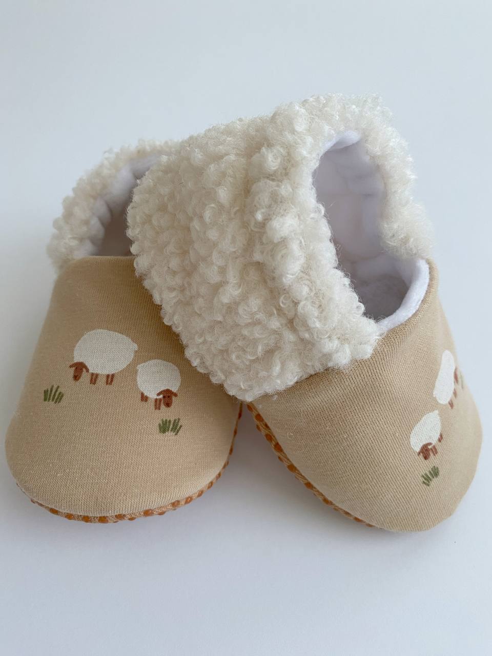 Sheep Baby Slippers – Soft, Cozy & Handmade - Domix
