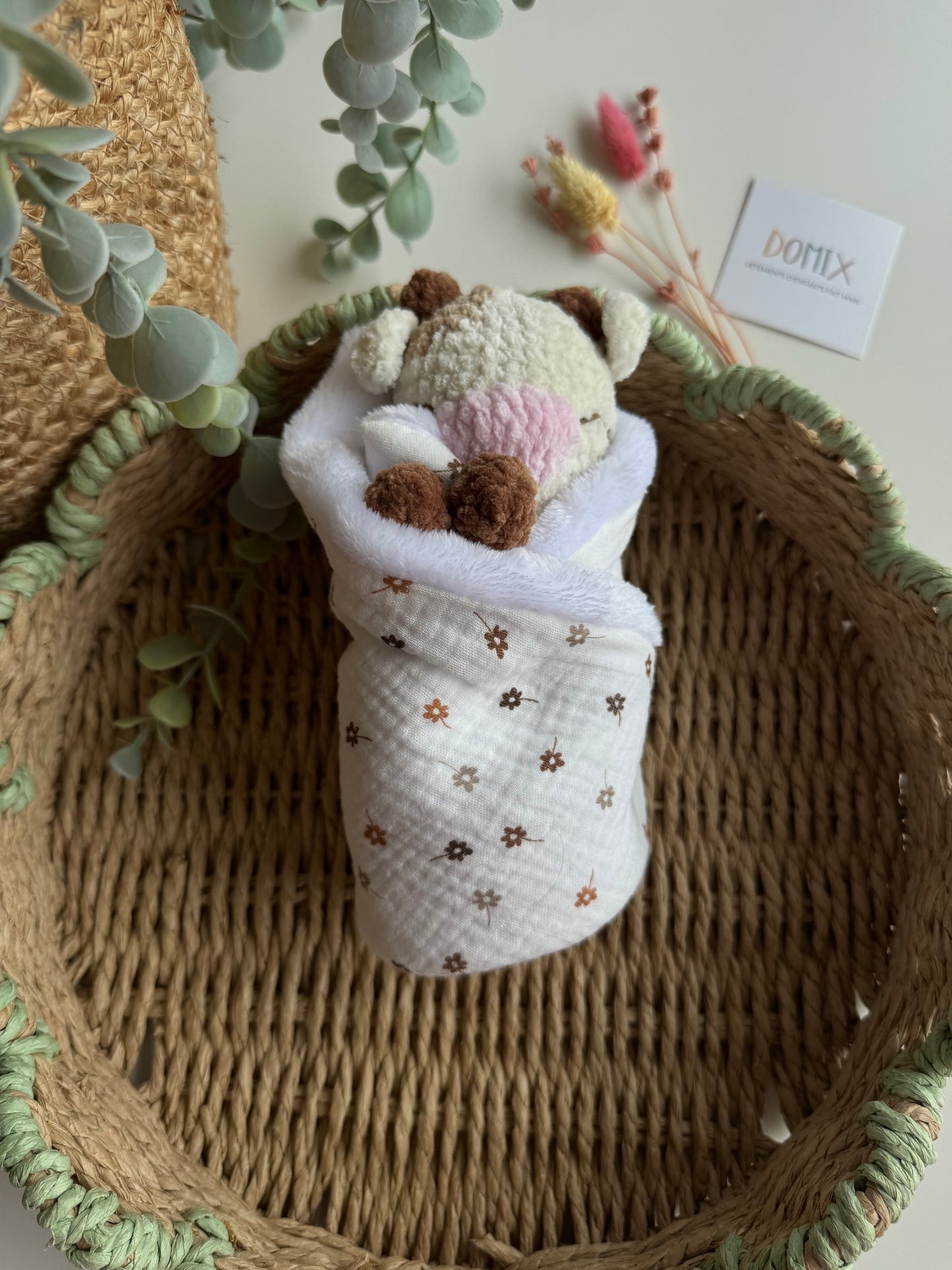 Cow Baby Lovey – Soft Comfort Toy with Blanket (CE Certified)