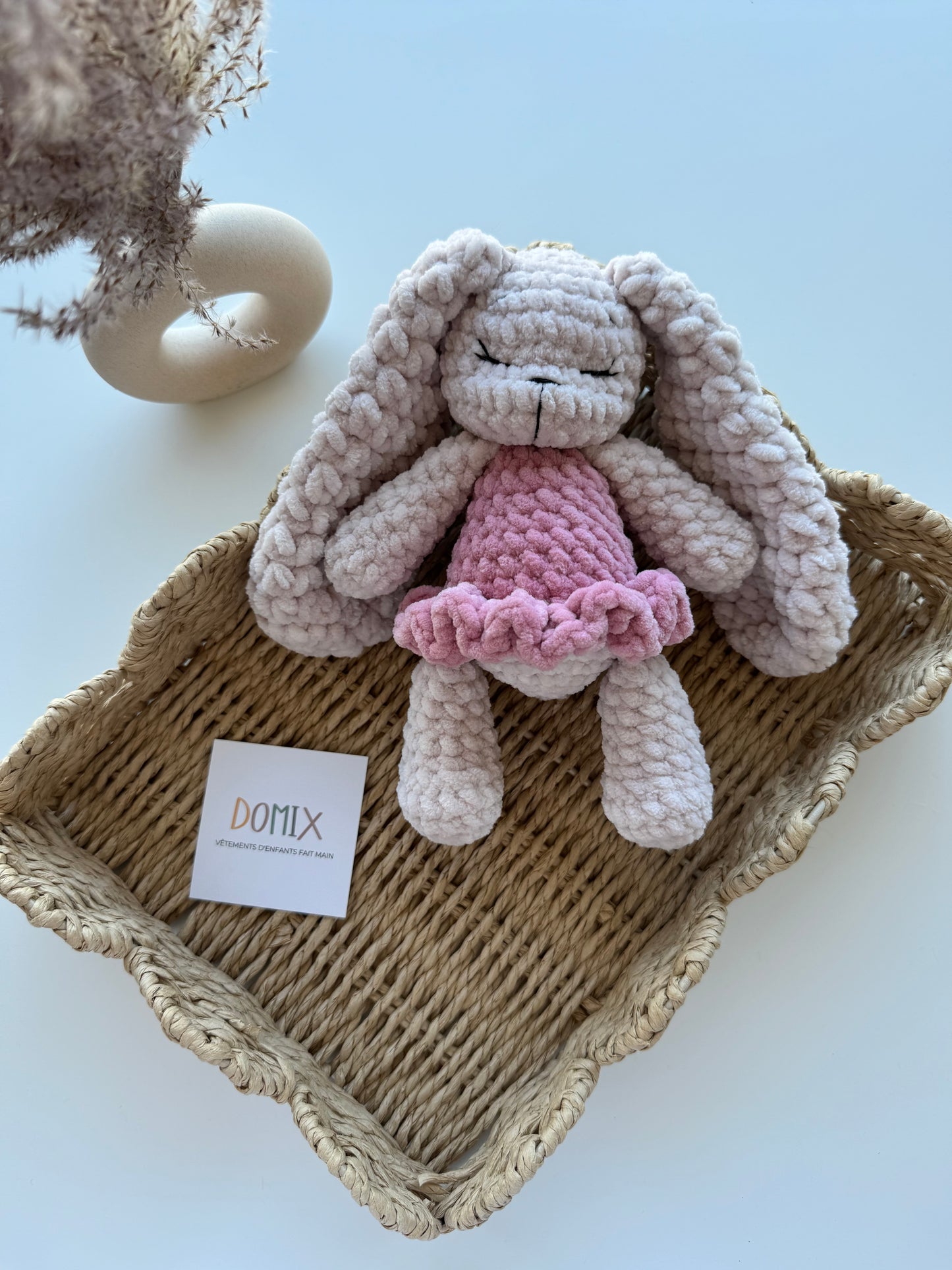 Bunny Plush Toy with Dress – Plush Doll (20 cm)