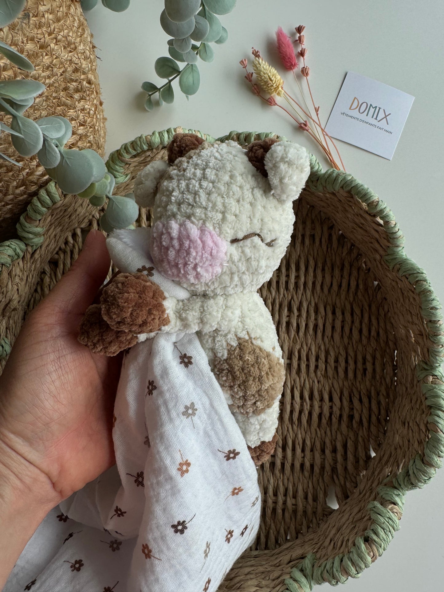 Cow Baby Lovey – Soft Comfort Toy with Blanket (CE Certified)