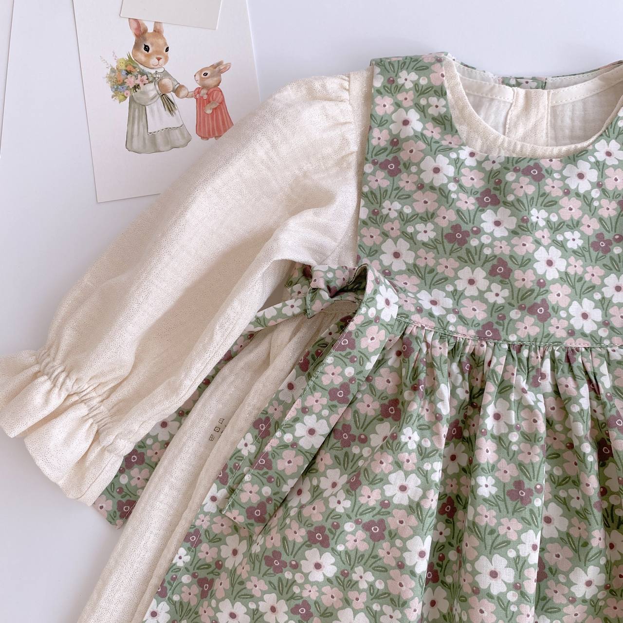 Floral Baby Girl Dress – Handmade in Switzerland | Domix