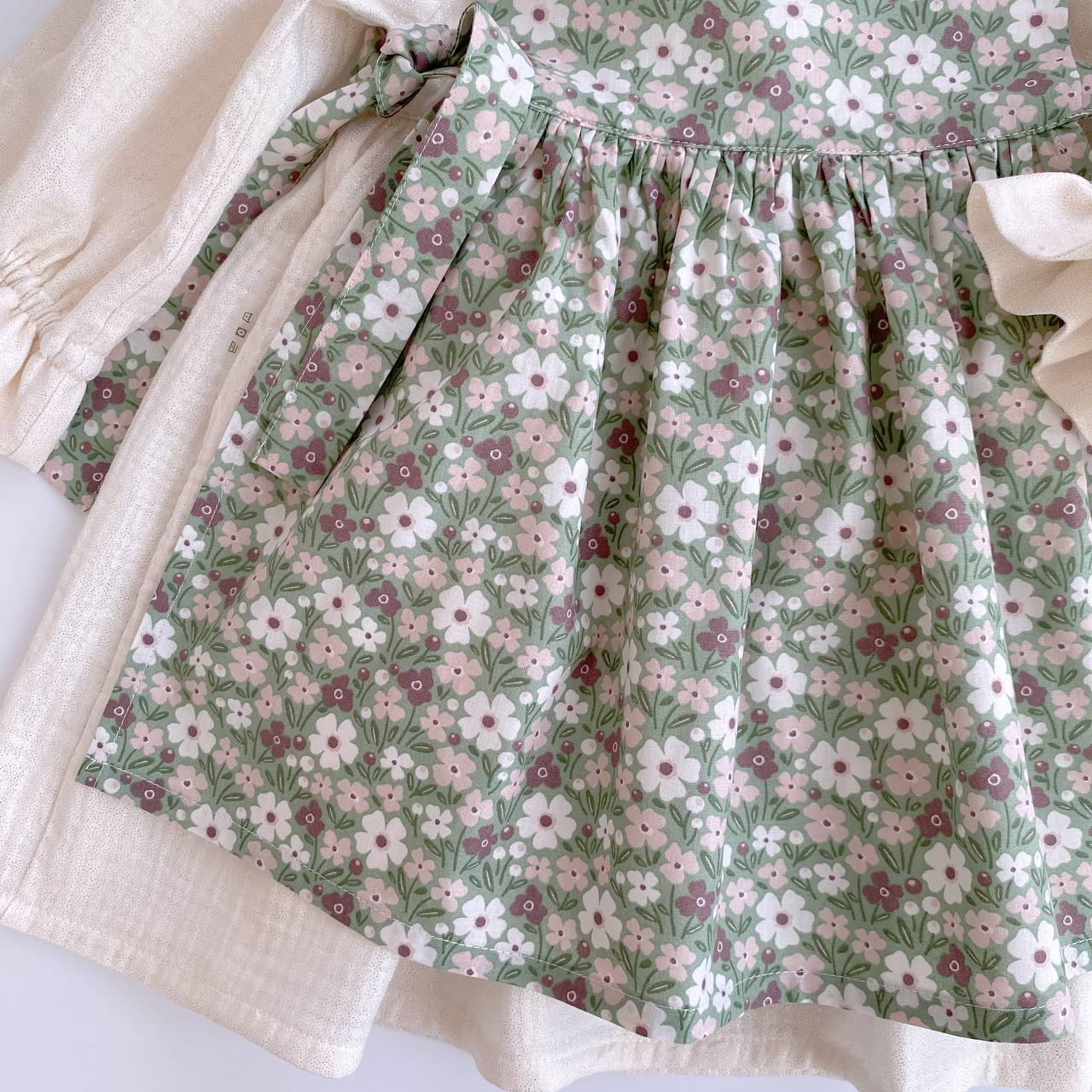 Floral Baby Girl Dress – Handmade in Switzerland | Domix