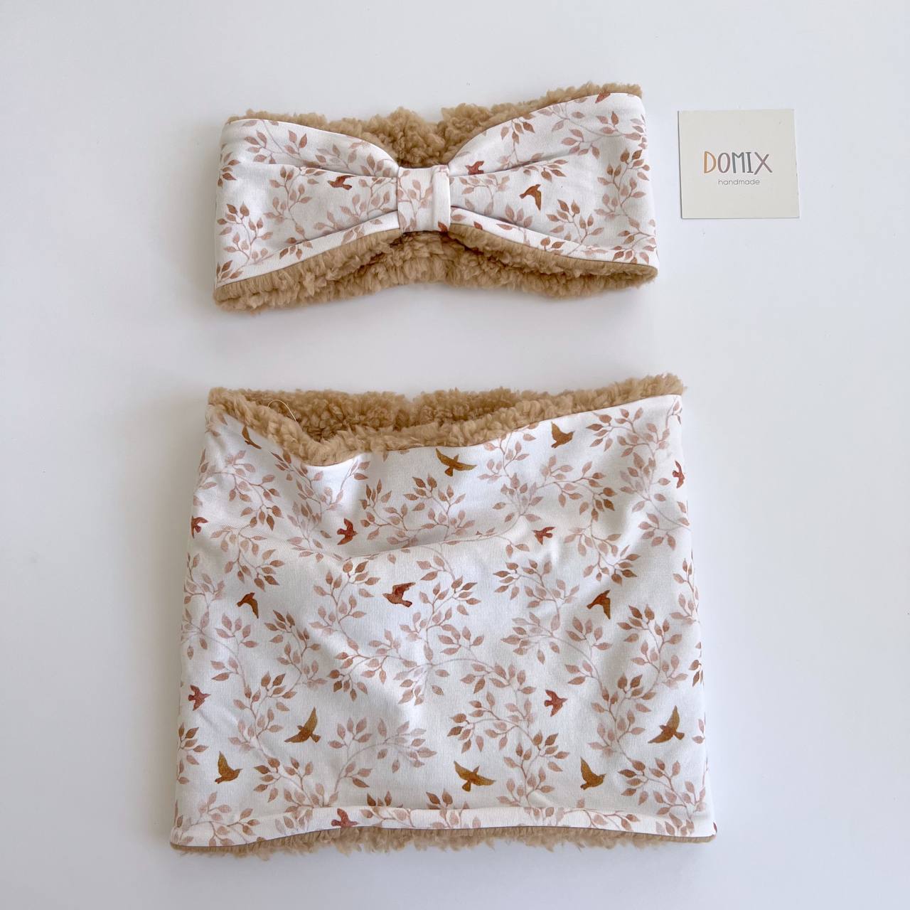 Baby Girl Headband – Floral & Cozy Fleece - Domix