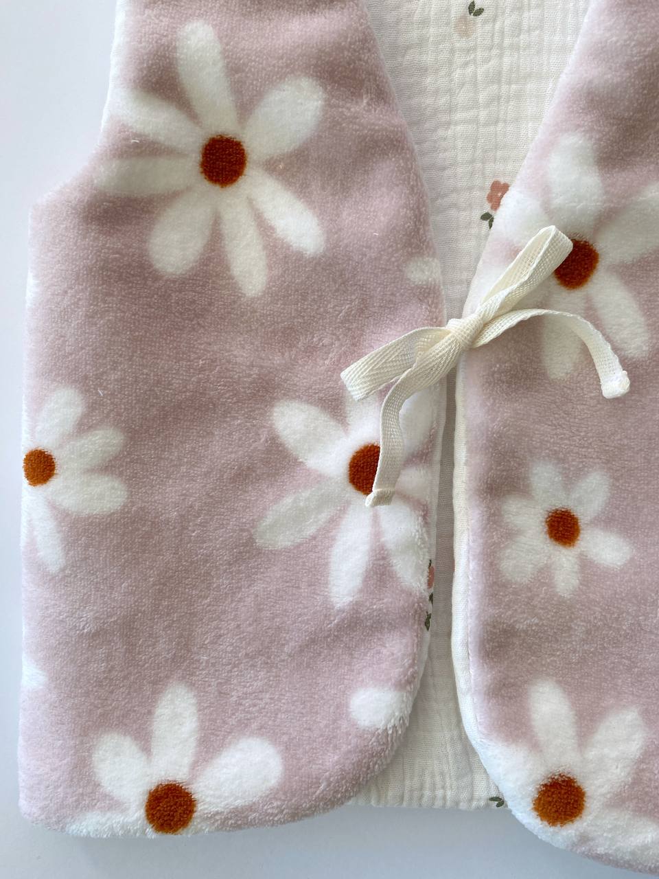 Floral Baby Vest – Soft Reversible Layer