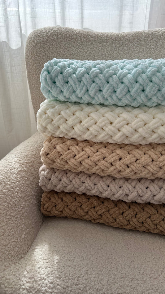 Gestrickte Decke