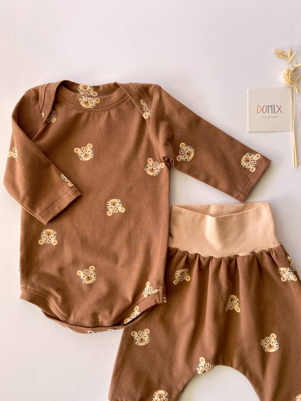 Baby Jersey Set – Bear Print