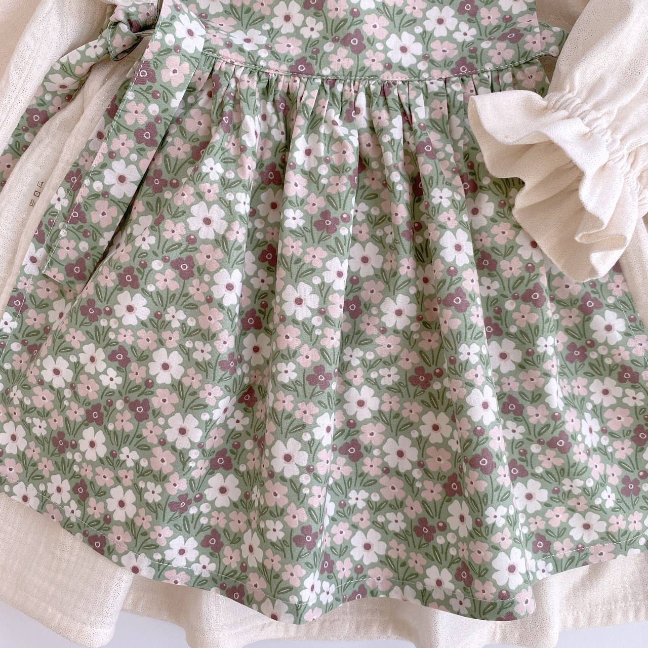 Floral Baby Girl Dress – Handmade in Switzerland | Domix