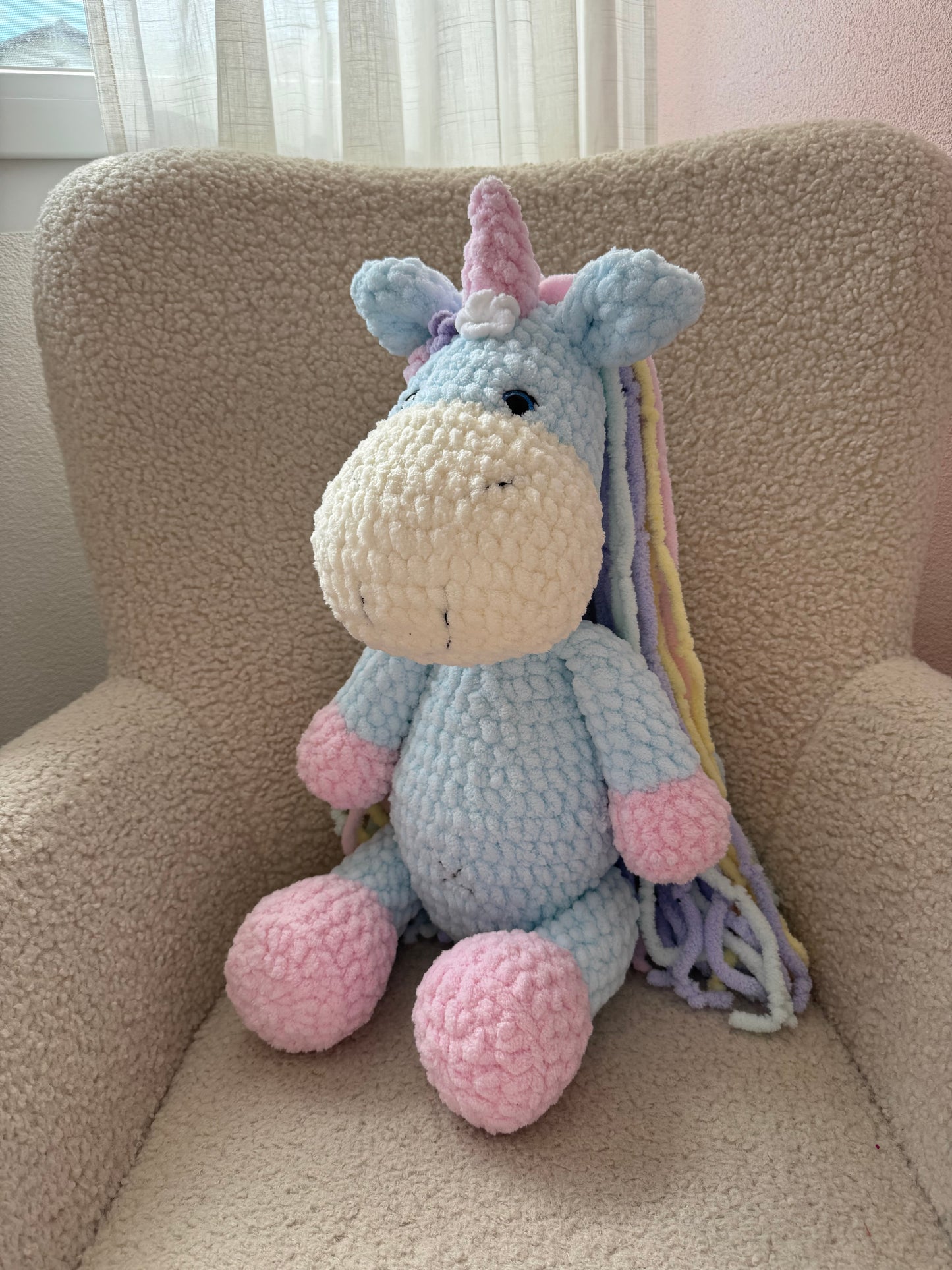 Handmade Plush Unicorn – 60 cm - Domix